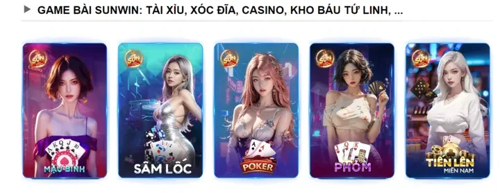 Chinh phục các sản phẩm game bài saowin 