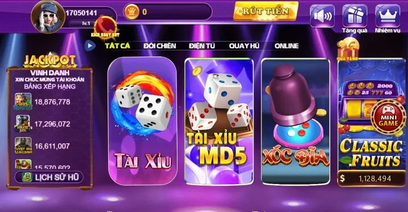 Sảnh game cược siêu khủng của 68gamebai 