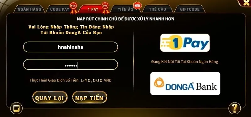 Review top 3 ngân hàng nạp game bài